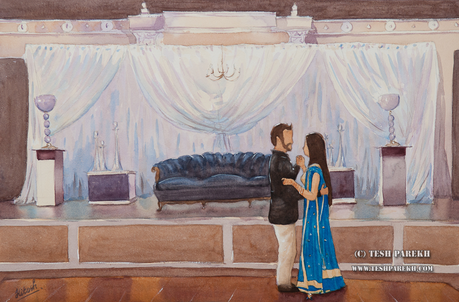 Wedding Painting at the Cypress Manor